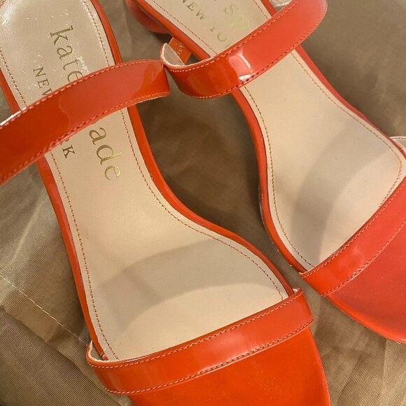 Rare Kate Spade Palm Springs Sandals Size 8.5, Italia Leather, Round Heel - Picture 4 of 10